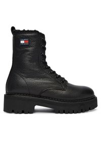 Trapery Tommy Jeans. Kolor: czarny