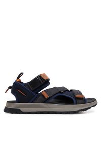 Clarks Sandały ATL Trek Tide 26181521 Granatowy. Kolor: niebieski. Materiał: materiał