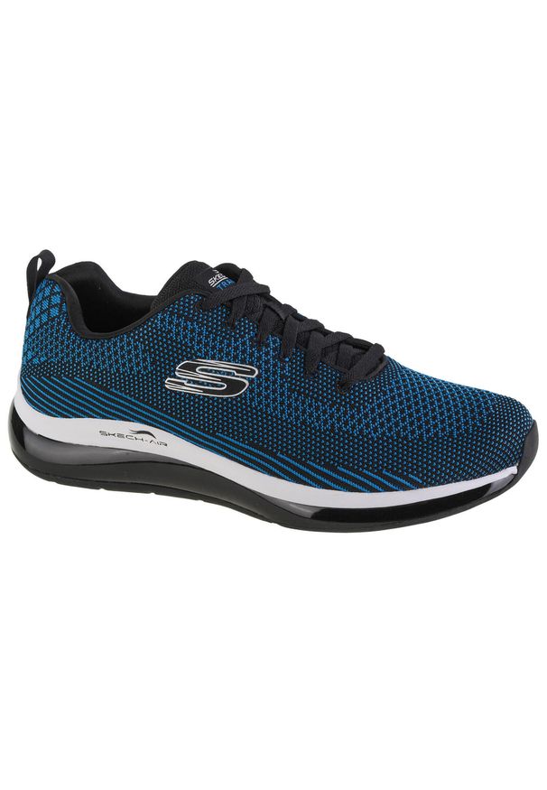 skechers - Buty Skechers Skechair Element 2.0 czarno-turkusowe. Okazja: na co dzień. Kolor: niebieski, wielokolorowy, czarny. Materiał: syntetyk