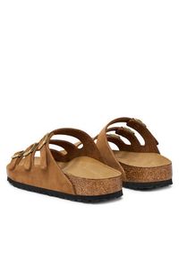 Birkenstock Klapki Florida 1033203 Brązowy. Kolor: brązowy. Materiał: nubuk, skóra #6