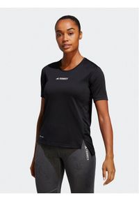 Adidas - adidas T-Shirt Terrex Multi T-Shirt HM4041 Czarny Regular Fit. Kolor: czarny. Materiał: syntetyk