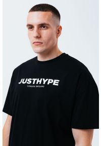 Hype T-shirt męski kolor czarny z nadrukiem. Kolor: czarny. Wzór: nadruk