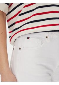 TOMMY HILFIGER - Tommy Hilfiger Szorty jeansowe Dnm Straight Short Rw White WW0WW45924 Biały Regular Fit. Kolor: biały. Materiał: bawełna #5