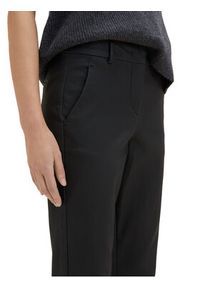 Tom Tailor Spodnie materiałowe 1034188 Czarny Regular Fit. Kolor: czarny. Materiał: wiskoza