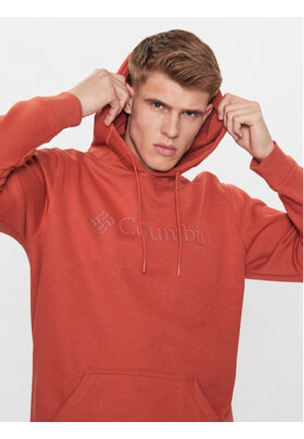 columbia - Columbia Bluza CSC Basic Logo™ II Hoodie Pomarańczowy Regular Fit. Kolor: pomarańczowy. Materiał: bawełna