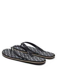 Kappa Japonki 371G1KW Black - Beige Lt Almond Kolorowy. Materiał: materiał, syntetyk. Wzór: kolorowy