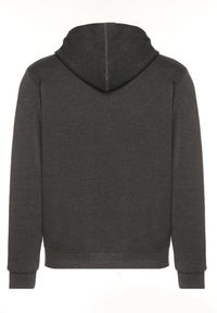 Born2be - Ciemnoszara Bluza z Kapturem i Kangurkową Kieszenią Envila. Okazja: na co dzień. Typ kołnierza: kaptur. Kolor: szary. Materiał: jeans. Styl: casual, elegancki #2