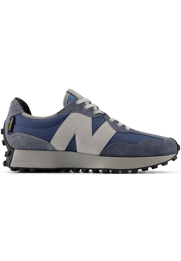 Buty unisex New Balance U327OC – niebieskie. Okazja: na co dzień. Kolor: niebieski. Materiał: tkanina, guma, skóra, materiał. Szerokość cholewki: normalna