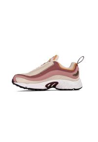 Buty do chodzenia damskie Reebok Daytona Dmx. Zapięcie: sznurówki. Kolor: brązowy. Materiał: materiał, syntetyk. Szerokość cholewki: normalna. Sport: turystyka piesza