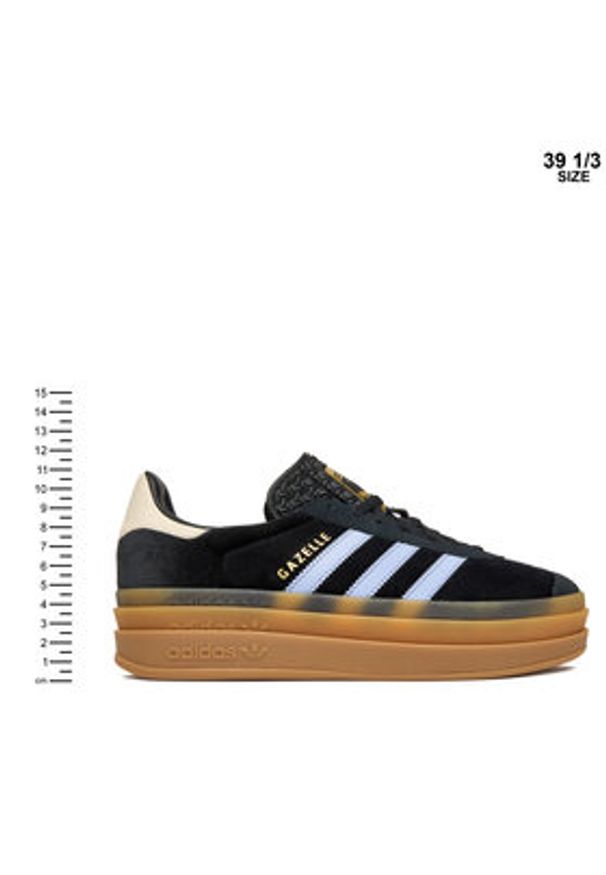 Adidas - adidas Sneakersy Gazelle Bold JR5965 Czarny. Kolor: czarny. Materiał: skóra, zamsz. Model: Adidas Gazelle