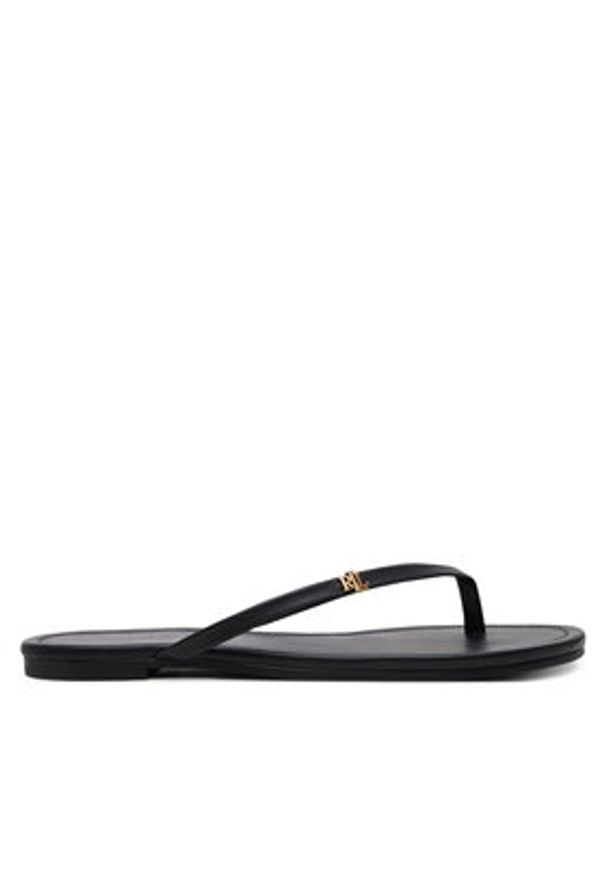 Lauren Ralph Lauren - LAUREN RALPH LAUREN Japonki Raquel 802953931001 Czarny. Kolor: czarny. Materiał: skóra