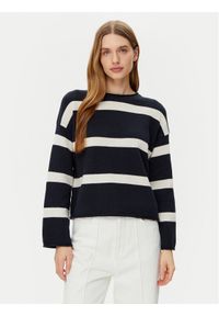 Marc O'Polo Sweter 502 6059 60047 Granatowy Regular Fit. Typ kołnierza: polo. Kolor: niebieski. Materiał: bawełna #1