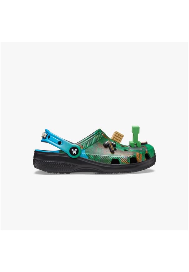 Klapki sandały chodaki męskie Crocs Class Minecraft LED. Kolor: wielokolorowy. Materiał: materiał. Szerokość cholewki: normalna. Sport: pływanie