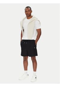 Calvin Klein Jeans Szorty sportowe Premium Terry LV04RC280G Czarny Regular Fit. Kolor: czarny. Materiał: bawełna. Styl: sportowy #3
