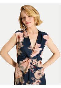 Swing Sukienka koktajlowa 5AK14700 Granatowy Regular Fit. Kolor: niebieski. Materiał: syntetyk. Styl: wizytowy #5