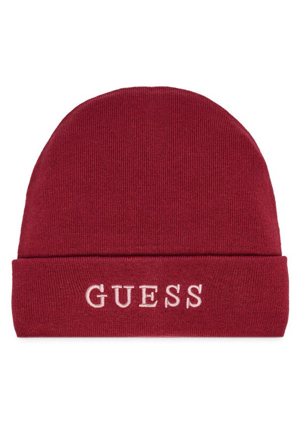 Guess Czapka AW5189 POL01 Bordowy. Kolor: czerwony. Materiał: materiał