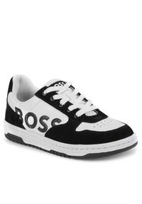 BOSS - Boss Sneakersy J29359 M Czarny. Kolor: czarny. Materiał: zamsz, skóra #4