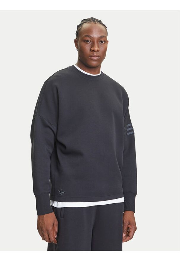 Adidas - adidas Bluza Neuclassics JW7918 Czarny Oversize. Kolor: czarny. Materiał: bawełna