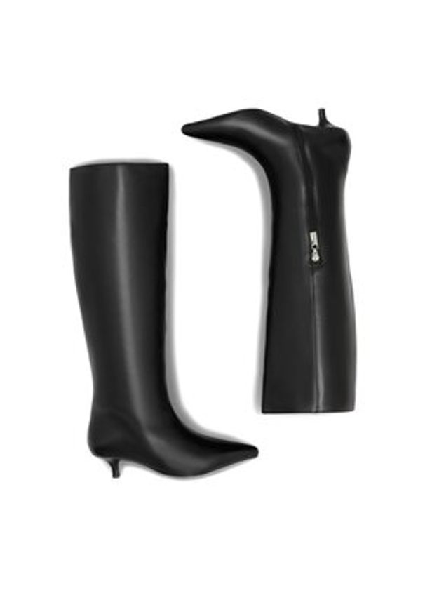 Gino Rossi Kozaki IRO-110467 1 Czarny. Kolor: czarny. Materiał: skóra