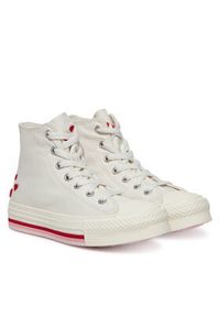 Converse Trampki Chuck Taylor All Star Lift Valentine'S Day Platform A10716C Beżowy. Kolor: beżowy. Materiał: materiał. Obcas: na platformie