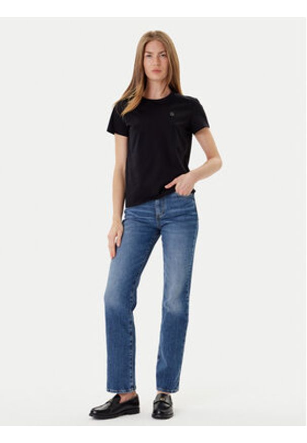 BOSS T-Shirt Eventsa8 50545671 Czarny Slim Fit. Kolor: czarny. Materiał: bawełna