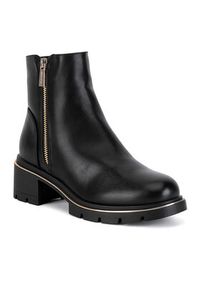 Jenny Fairy Botki HY58957-2 Czarny. Kolor: czarny. Materiał: materiał #2