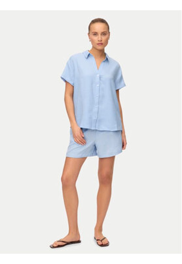 Vero Moda Szorty materiałowe Melaney 10325868 Niebieski Loose Fit. Kolor: niebieski. Materiał: syntetyk