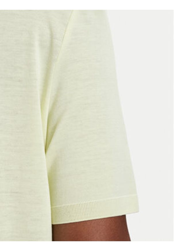 Patrizia Pepe T-Shirt 2M4542/J419-Y841 Żółty Regular Fit. Kolor: żółty. Materiał: bawełna