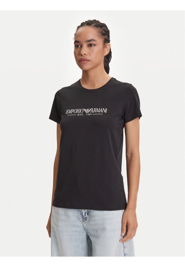 Emporio Armani Underwear T-Shirt EW000408 AF10881 UC001 Czarny Regular Fit. Kolor: czarny. Materiał: bawełna