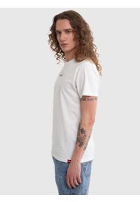 Big-Star - Koszulka męska z linii Authentic z nadrukiem biała Techmunen 100. Kolor: biały. Materiał: jeans, bawełna. Wzór: nadruk