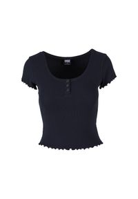 Koszulka damska Urban Classics Babylock. Kolor: czarny. Materiał: bawełna, elastan #1