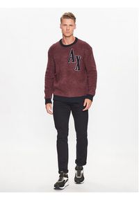 Armani Exchange Sweter 6RZM2B ZM3GZ 14AU Bordowy Regular Fit. Kolor: czerwony. Materiał: syntetyk #2