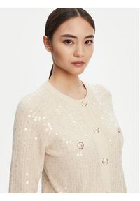 Marella Kardigan Siena1 2523346094 Écru Regular Fit. Materiał: bawełna