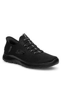 skechers - Skechers Sneakersy SUMMITS SLIP INS 232457 BBK Czarny. Kolor: czarny #5