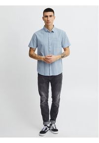 Blend Koszula 20715458 Błękitny Regular Fit. Kolor: niebieski. Materiał: bawełna, len #8