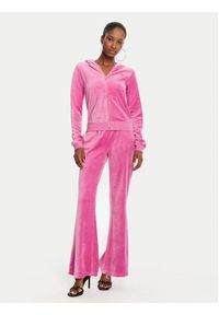 Juicy Couture Bluza Robyn JCSEBJ007G Różowy Slim Fit. Kolor: różowy. Materiał: bawełna