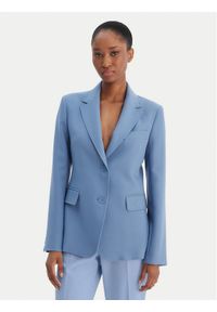 Weekend Max Mara Marynarka Uva 2615041061 Błękitny Slim Fit. Kolor: niebieski. Materiał: syntetyk #1