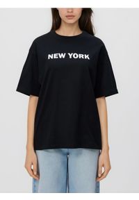 Reserved - T-shirt z nadrukiem - czarny. Kolor: czarny. Materiał: bawełna. Wzór: nadruk #1