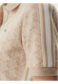 Lacoste Polo DF3364 Beżowy jasny Slim Fit. Typ kołnierza: polo. Kolor: beżowy. Materiał: syntetyk #3