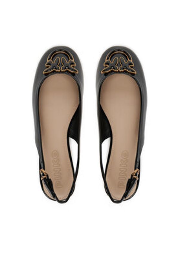 Pinko - PINKO Baleriny Maggy 01 SD0247 E002 Czarny. Kolor: czarny. Materiał: skóra