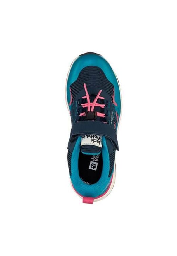 Buty do chodzenia dla dzieci Jack Wolfskin Villi Hiker Texapore Low. Zapięcie: rzepy. Kolor: wielokolorowy. Materiał: materiał, syntetyk, tkanina. Szerokość cholewki: normalna. Sport: turystyka piesza