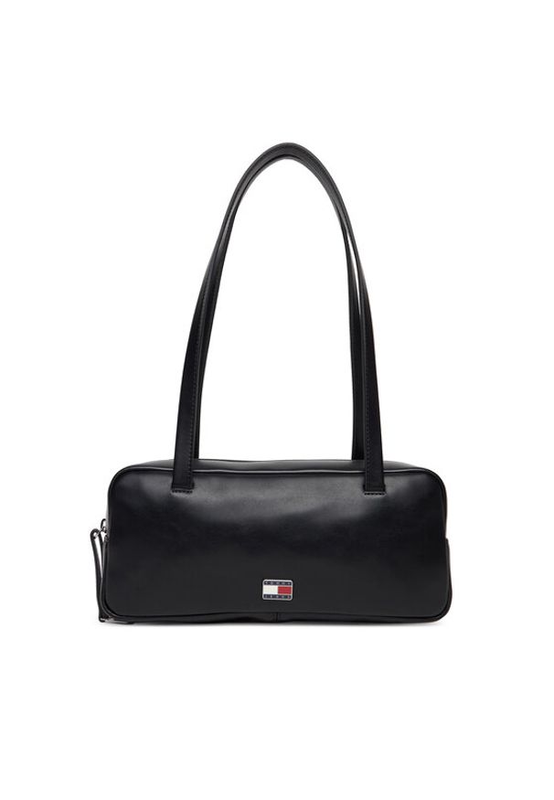 Tommy Jeans Torebka Tjw City Shoulder Bag AW0AW18075 Czarny. Kolor: czarny. Materiał: skórzane