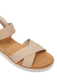 skechers - Skechers Sandały BOBS Desert Kiss - Golden Lily 114418/NAT Beżowy. Kolor: beżowy. Materiał: materiał #3