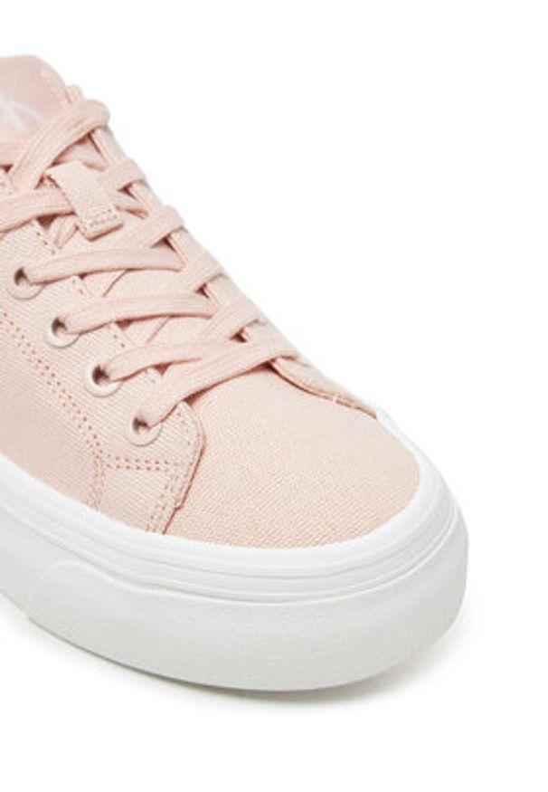 Calvin Klein Jeans Sneakersy Vulc Flatform Low Cv Mg YW0YW01763 Pomarańczowy. Kolor: pomarańczowy. Materiał: materiał