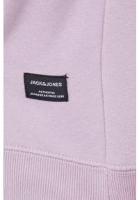 Jack & Jones Bluza męska kolor fioletowy z kapturem gładka. Okazja: na co dzień. Typ kołnierza: kaptur. Kolor: fioletowy. Materiał: dzianina. Wzór: gładki. Styl: casual #5