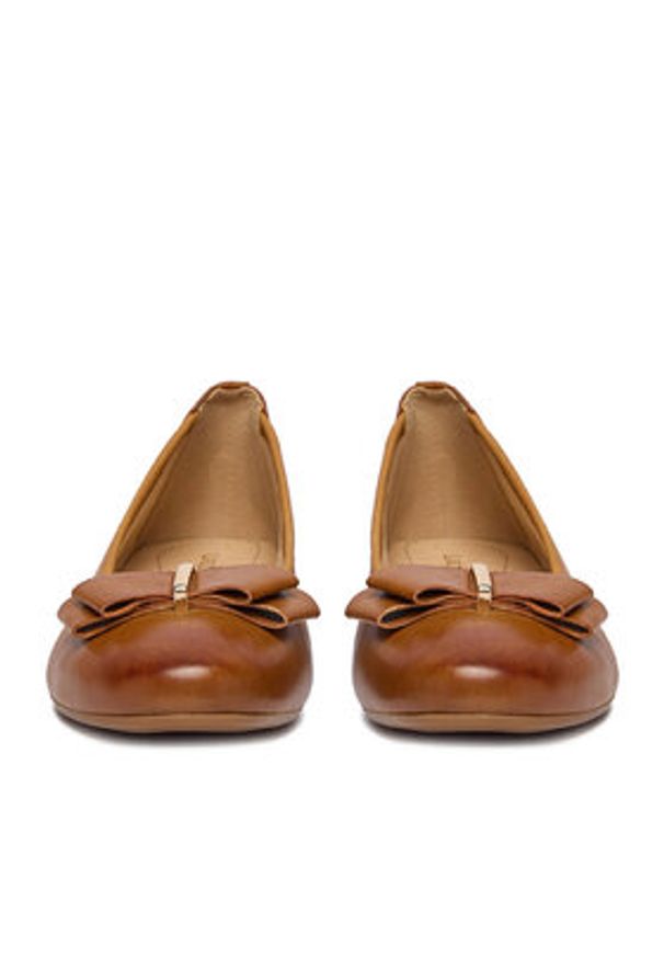 Lasocki Baleriny CEO-RST-ARABELLA-02 Brązowy. Kolor: brązowy. Materiał: skóra