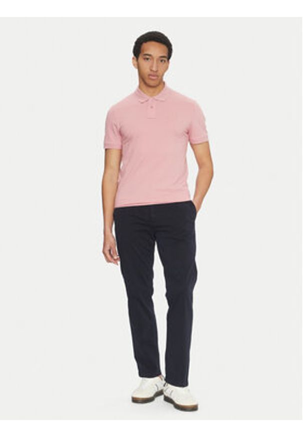 BOSS Polo Passenger 50507803 Różowy Slim Fit. Typ kołnierza: polo. Kolor: różowy. Materiał: bawełna