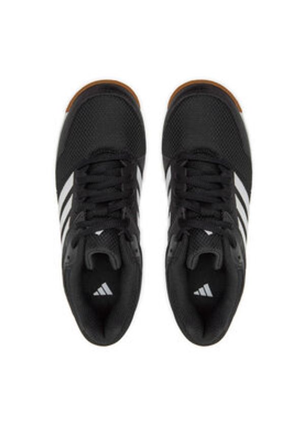 Adidas - adidas Buty halowe Speedcourt Indoor Kids IE8035 Czarny. Kolor: czarny. Materiał: materiał