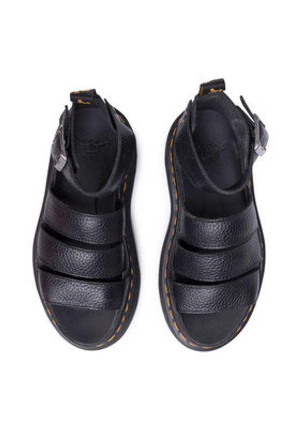 Dr. Martens Sandały Clarissa II Quad 24476001 Czarny. Kolor: czarny. Materiał: skóra