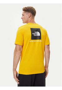 The North Face T-Shirt Redbox NF0A87NP Żółty Regular Fit. Kolor: żółty. Materiał: bawełna